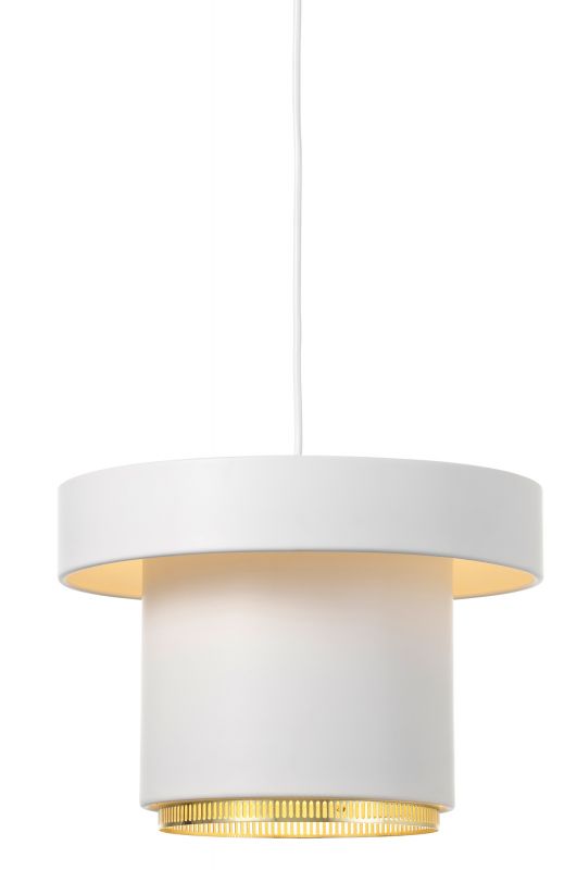 A201 Pendant light Artek White - Brass